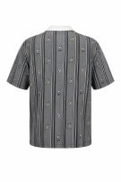 1990S GRAND SLAM POLO SHIRT STRIPED GREY MEN PRE OWNED L