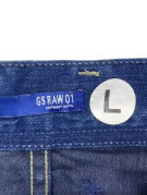 GS RAW ΤΖΙΝ ΒΕΡΜΟΥΔΑ WASHED ΜΠΛΕ ΑΝΤΡΙΚΟ PRE OWNED L