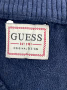Guess Ανδρικό Πλεκτό Πουλόβερ V-Neck Μπλε Σκούρο XL