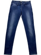Guess Beverly Skinny Τζιν Παντελόνι Casual Logo Μπλε Γυναικείο XS