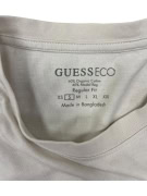 GUESS ECO T-SHIRT ΑΝΔΡΙΚΟ ΑΣΠΡΟ/ΕΚΡΟΥ ΜΕ ΑΝΑΓΛΥΦΟ ΛΟΓΟΤΥΠΟ - S