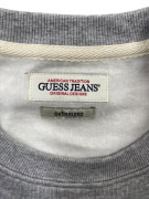 GUESS JEANS Φούτερ Oversized Vintage Λογότυπο Γκρι / Λευκό Ανδρικό XL