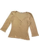 GUESS ΜΠΛΟΥΖΑ HENLEY MINIMAL ΜΠΕΖ ΓΥΝΑΙΚΕΙΟ PRE OWNED S