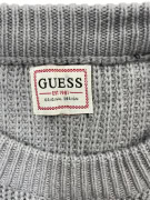 GUESS ΠΛΕΚΤΗ ΜΠΛΟΥΖΑ CHUNKY KNIT ORIGINAL DESIGN ΑΝΟΙΧΤΟ ΓΚΡΙ ΑΝΔΡΙΚΗ L
