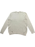 Guess Πλεκτή Μπλούζα Vintage Ριγέ Ανάγλυφη Off-White Ανδρική L