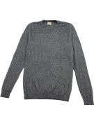 GUESS Maglione lavorato a maglia melange grigio da uomo L