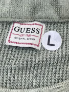 GUESS ΠΛΕΚΤΟ ΠΟΥΛΟΒΕΡ MINIMAL ΑΠΑΛΟ ΠΡΑΣΙΝΟ ΑΝΤΡΙΚΟ PRE OWNED L