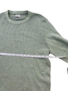 GUESS ΠΛΕΚΤΟ ΠΟΥΛΟΒΕΡ MINIMAL ΑΠΑΛΟ ΠΡΑΣΙΝΟ ΑΝΤΡΙΚΟ PRE OWNED L