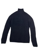 Guess dolcevita in maglia casual tinta unita nero da uomo L