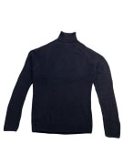 Guess dolcevita in maglia casual tinta unita nero da uomo L