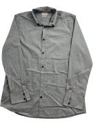 GUESS Πουκάμισο Slim Fit Με Λογότυπο Γκρι Ανδρικό XL