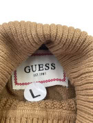 GUESS TURTLENECK SWEATER MINIMAL CAMEL WOMEN PRE OWNED L
