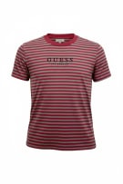 GUESS T-SHIRT ΡΙΓΕ LOGO ΚΟΚΚΙΝΟ/ΓΚΡΙ ΑΝΔΡΙΚΟ M