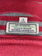 GUESS T-SHIRT ΡΙΓΕ LOGO ΚΟΚΚΙΝΟ/ΓΚΡΙ ΑΝΔΡΙΚΟ M