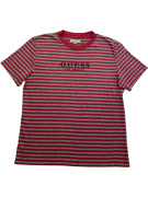 GUESS T-SHIRT ΡΙΓΕ LOGO ΚΟΚΚΙΝΟ/ΓΚΡΙ ΑΝΔΡΙΚΟ M