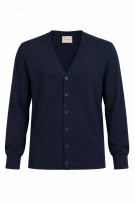 GUESS KNIT CARDIGAN BUTTON UP NAVY MENS PRE OWNED M