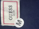 GUESS KNIT CARDIGAN BUTTON UP NAVY MENS PRE OWNED M