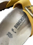 Γυναικείες Παντόφλες Birkenstock Madrid Κίτρινες Δερμάτινες Νο35