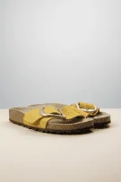 Γυναικείες Παντόφλες Birkenstock Madrid Κίτρινες Δερμάτινες Νο35