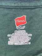 HANES T SHIRT GRAFICA VERDE UNISEX PRE OWNED XL