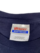 Hanes T-Shirt Heavyweight Big Logo Μπλε Σκούρο Unisex XL