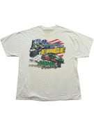 Hanes T-Shirt NASCAR Logo White Unisex XL