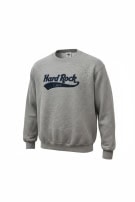 HARD ROCK CAFE FELPA GIROCOLLO RICAMATO GREY UNISEX PRE OWNED L