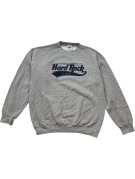HARD ROCK CAFE FELPA GIROCOLLO RICAMATO GREY UNISEX PRE OWNED L