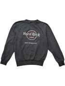 HARD ROCK CAFE CREWNECK GRAPHIC CHARCOAL UNISEX PRE OWNED S