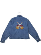 HARD ROCK CAFE DENIM SHIRT VINTAGE BLUE WOMENS PRE OWNED M