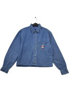 HARD ROCK CAFE DENIM SHIRT VINTAGE BLUE WOMENS PRE OWNED M