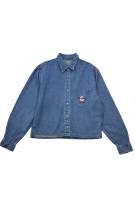 HARD ROCK CAFE DENIM SHIRT VINTAGE BLUE WOMENS PRE OWNED M