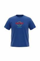 HARD ROCK CAFE T SHIRT GRAPHIC CLASSIC BLU UOMO PRE OWNED
