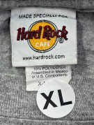 HARD ROCK CAFE GRAPHIC TEE CLASSIC ΓΚΡΙ UNISEX PRE OWNED XL
