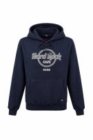 HARD ROCK CAFE HOODIE GRAPHIC NAVY UNISEX PRE OWNED S