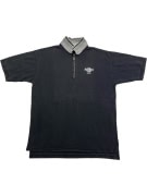 HARD ROCK CAFE POLO ΜΠΛΟΥΖΑ VINTAGE DENVER ΜΕ ΦΕΡΜΟΥΑΡ ΜΑΥΡΟ/ΓΚΡΙ ΑΝΔΡΙΚΟ L