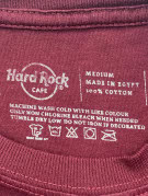 HARD ROCK CAFE T SHIRT GRAPHIC BORDEAUX MEN PRE OWNED M