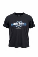 HARD ROCK CAFE T SHIRT GRAPHIC BLACK UNISEX PRE OWNED S