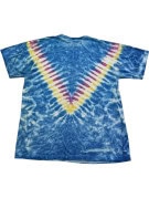 HARD ROCK CAFE T SHIRT GRAPHIC TIE DYE BLUE UNISEX PRE OWNED L