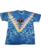 HARD ROCK CAFE T SHIRT GRAPHIC TIE DYE BLUE UNISEX PRE OWNED L