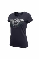 HARD ROCK CAFE T-Shirt Hamburg Logo Blue WOMEN S