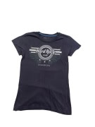 HARD ROCK CAFE T-Shirt Hamburg Logo Blue WOMEN S