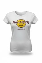 HARD ROCK CAFE T-SHIRT VENICE LOGO VINTAGE BIANCA DA DONNA MEDIUM