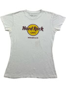 HARD ROCK CAFE T-SHIRT VENICE LOGO VINTAGE BIANCA DA DONNA MEDIUM