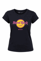 HARD ROCK CAFE T SHIRT GRAPHIC NERO DONNA PRE OWNED M