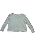 HARLEY DAVIDSON MAGLIA A MANICHE LUNGHE GRAPHIC GRIGIO CHIARO DONNA PRE OWNED M