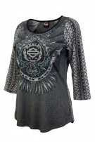 HARLEY DAVIDSON ΜΠΛΟΥΖΑ GRAPHIC CHARCOAL ΓΥΝΑΙΚΕΙΟ PRE OWNED L