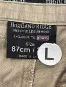 HIGHLAND RIDGE CARGO PANTS UTILITY OLIVE MENS PRE OWNED L