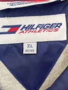 HILFIGER ATHLETICS GIACCA ANTIVENTO VINTAGE SPORTSWEAR ROSSA UOMO PRE OWNED XL