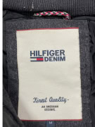 HILFIGER DENIM GIACCA PUFFER UOMO CON CAPPUCCIO E PELLICCIA GRIGIA - M